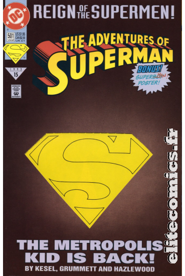 The Adventures of Superman #501 - die cut cover